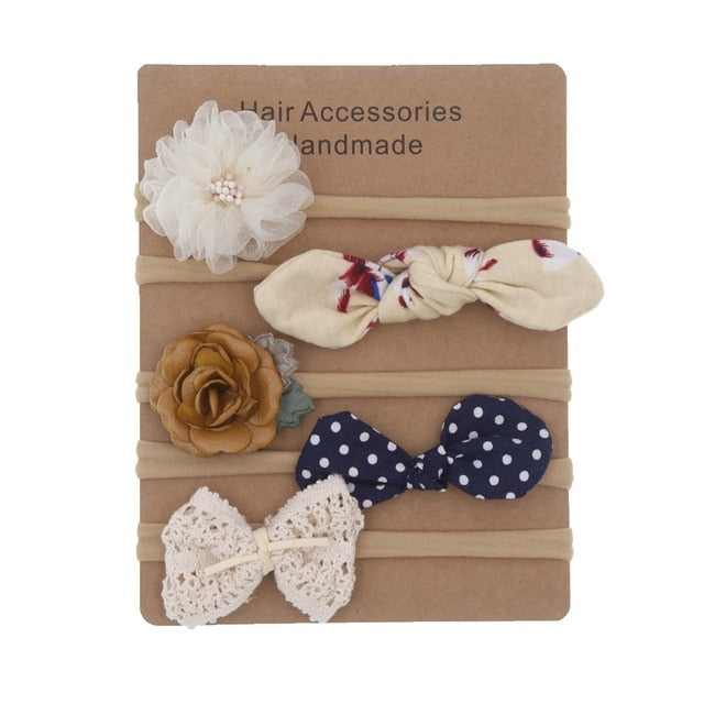 5-Pieces Baby Headbands Set