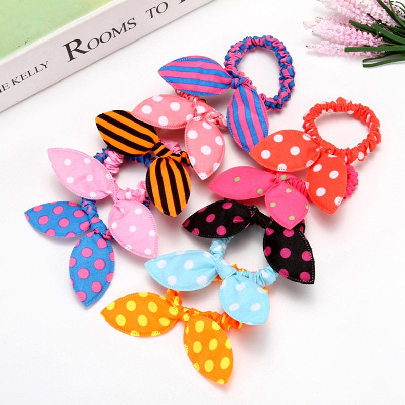 10-Piece Rabbit Ears Hair Tie Set