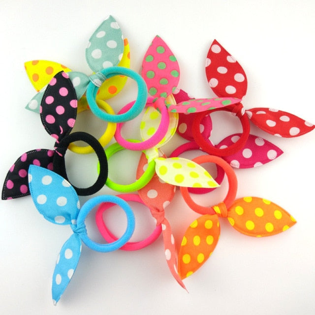 10-Piece Rabbit Ears Hair Tie Set