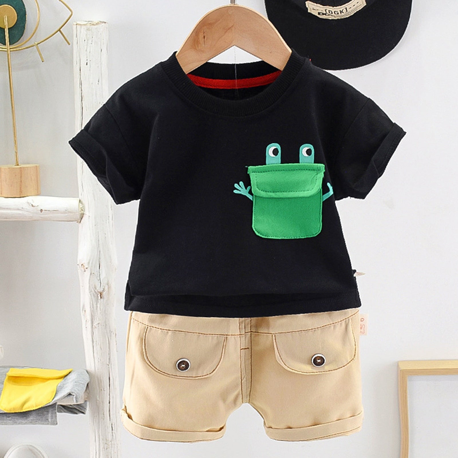 Toddler Baby Cartoon Crab Clothes Set